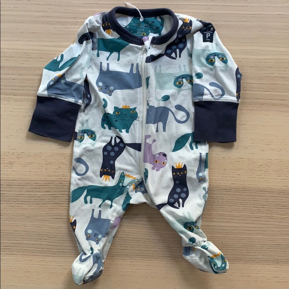 Polarn O. Pyret newborn animal footie pajamas